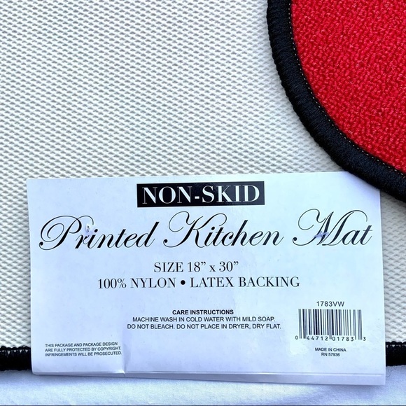 Assorted Fruit Colorful Printed Accent Rug Mat MultiColor Rectangle 18 X 30 in - Picture 4 of 12